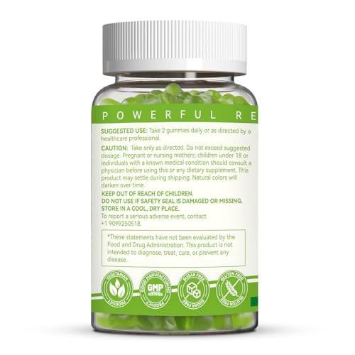 EAZGOO Chlorophyll Gummies for Body Odor Deodorant*, Sugar Free Chewable Chlorophyll for Immune Support Women Vegan, 60 Count (Lemon) - görsel 8