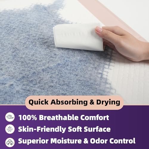 MKISS Disposable Bed Pads 30" x 36" (30 Count) - Heavy Duty Absorbent Incontinence Underpad, XL Leakproof Protector for Adults, Pets, and Babies - görsel 2