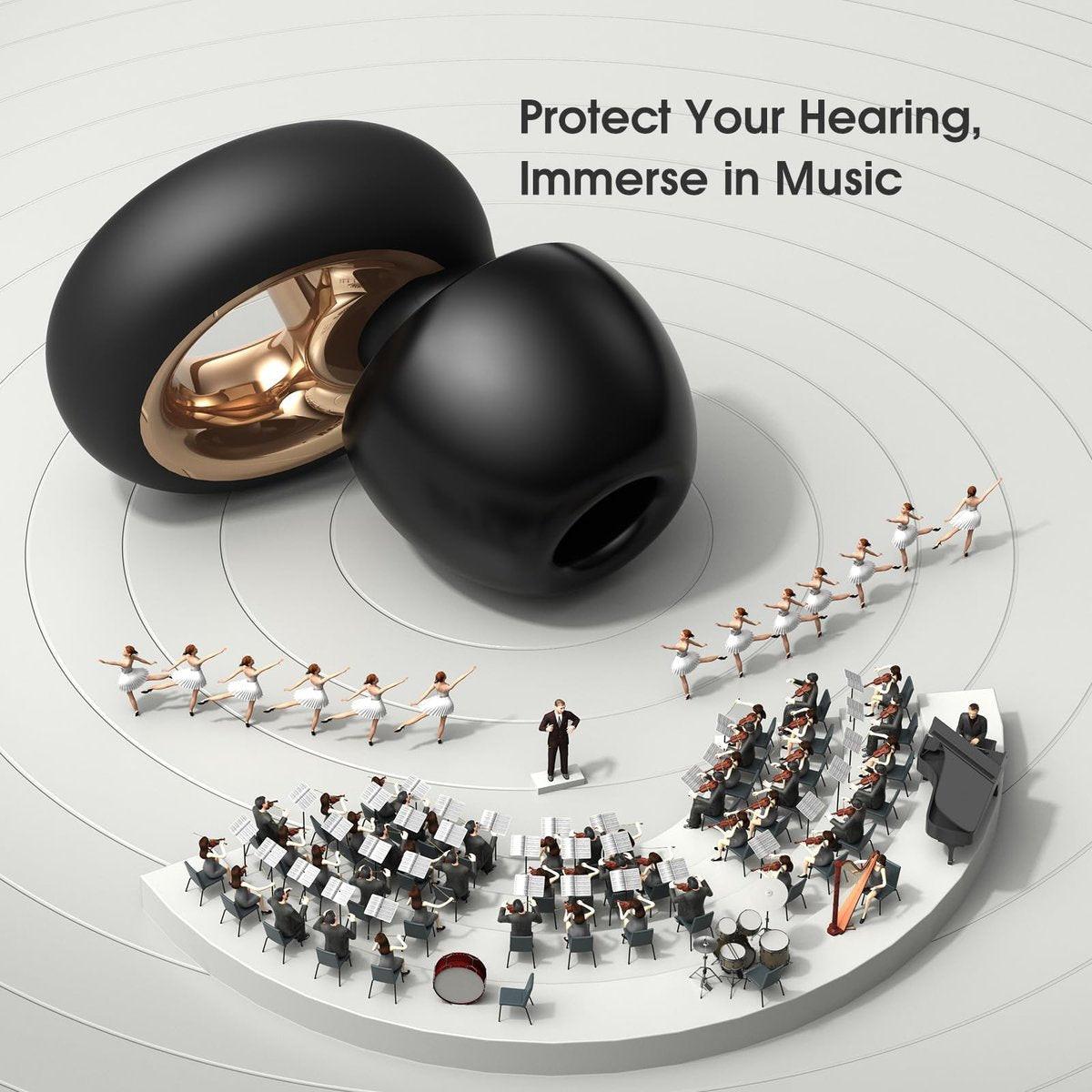 Vosaf Ear Plugs for Sleeping, 45dB Silicone Ear Plugs for Noise Reduction, Reusable Sleeping Noise Cancelling Earplugs for Snoring, Concert & Shooting Ear Protection with 6 Eartips (Black) - görsel 13