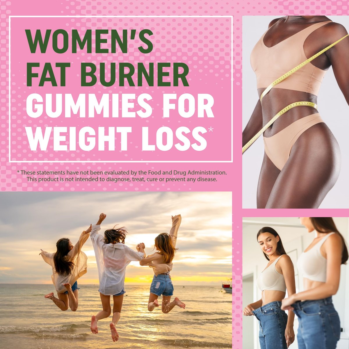 Women’s Fat Burner Gummies for Weight Loss | Green Tea, Green Coffee Bean, Garcinia Cambogia & Ketones | Fat Burners for Women Weight Loss Gummies | Green Tea Fat Burner Supplements | 60 Count - görsel 7