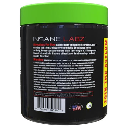 Insane Labz Psycho Sam High Stimulant Pre Workout Powder, Fruit Punch, 30 Servings