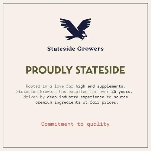 Stateside Growers Organic Wheatgrass Powder - 100% Whole-Leaf Powder for Energy, Detox & Immunity Support - Rich in Immune Vitamins, Fibers, and Minerals - Vegan-Friendly, Raw & Gluten-Free (8 Ounce) - görsel 1
