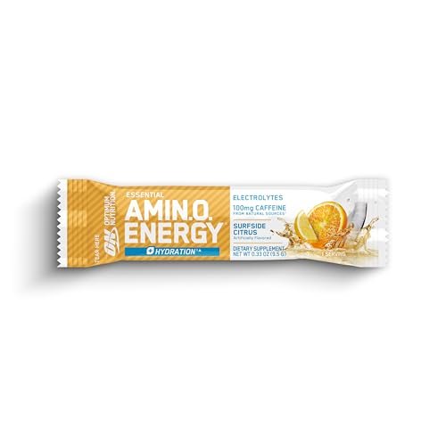 Optimum Nutrition Amino Energy Plus Hydration Packets, On-the-Go Energy Powder Stick Packs, Strawberry Burst, 25 Count - görsel 13