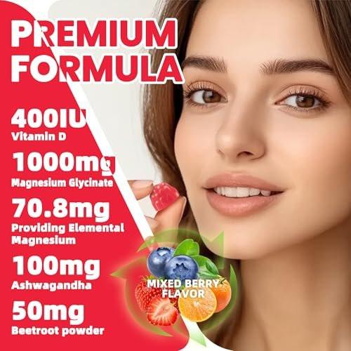 Ashwagandha Gummies & Vitamin D3 Gummy 120 Count - Organic Ashwagandha Supplement for Improve Sleep, Stress Relief & Mood Calm (Mixed Berry, Vegan, Plant Based, Gluten-Free & Gelatin Free) Pack of 2 - görsel 14