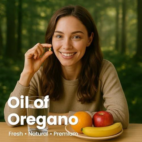 VEV Oil of Oregano with Black Seed Oil & Moringa, Organic, 300 Softgels, Aceite de Orégano, Carvacrol-Rich, Opaque Airtight Packaging, Immune Support Supplement - görsel 16