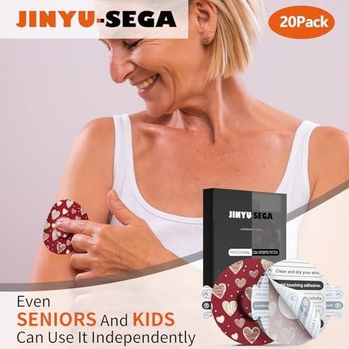 Jinyusega Adhesive Patches for Dexcom G7-20pcs Dexcom G7 Over Patches Waterproof, with Easy-Peel Tab Pre-Cut Backing, CGM Sensor Tape for 10-14 Days Valoria - görsel 8
