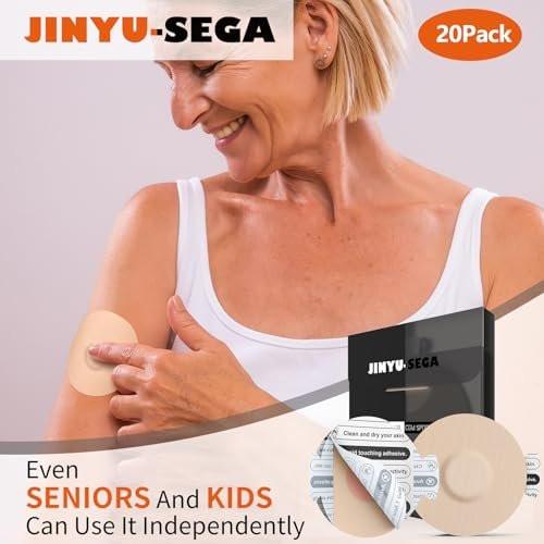 Sensor Covers for Libre 3 Waterproof - 20pcs Adhesive Patches for Libre 3, with Easy-Peel Tab Pre-Cut Backing, CGM Sensor Tape for 10-14 Days - görsel 6