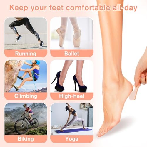 36 Pcs U-Shaped Callus Cushion, Soft Corn Pad for Foot Bottom, Felt Adhesive Metatarsal Pads, Beige Heel Protectors for Pain Relief, Prevent Calluses from Rubbing in Shoes for Men & Women - görsel 6