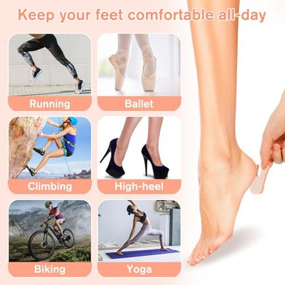 36 Pcs U-Shaped Callus Cushion, Soft Corn Pad for Foot Bottom, Felt Adhesive Metatarsal Pads, Beige Heel Protectors for Pain Relief, Prevent Calluses from Rubbing in Shoes for Men & Women