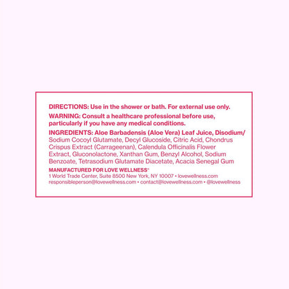 Love Wellness pH Balancing Cleanser | Fragrance-Free Feminine Vulva Wash for Intimate Health & Hygiene | pH Matched with Aloe Vera & Calendula for Sensitive Skin | 10 Fl Oz