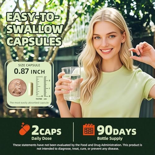 GREENPEOPLE Whole-Leaf Moringa Capsules 1500mg - High Potency 10:1 Moringa Oleifera Leaf Extract - Natural Green Superfood for Energy & Immune Support - Vegan, Non-GMO, Caffeine Free - 180 Count (Pack of 2) - görsel 6