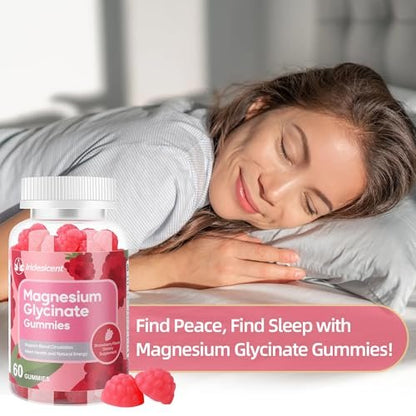 IRIDESICENT Magnesium Glycinate Gummies, – Magnesium Glycinate : Highly bioavailable form of magnesium that is – Image 1