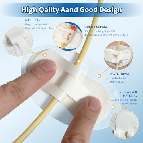 10 pcs Foley Catheter Stabilization Devices, Sterile Individually Packaged, Self-High Adhesive Catheter Supplies for Single/Double Tube Holder, Catheter Holder - görsel 10
