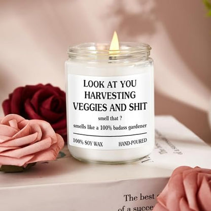 Gardening Gifts for Women - Unique Plant Lover Present, Mothers Day, Funny Garden Gift, Relax Candle, Best Gift for Gardeners, Valentine Gifts Cool Plant Mom, Funny Garden, Growing Candle