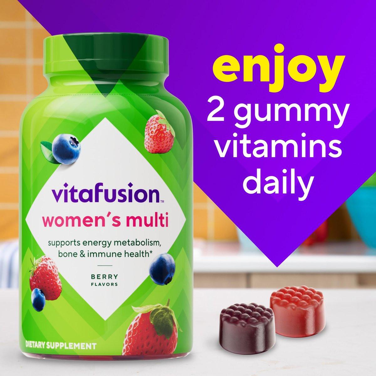 vitafusion Adult Gummy Vitamin Supplement for Men, Berry Flavored, A, C, D, E, B6, B12, Daily, 120 Count, 60 Day Supply - görsel 4