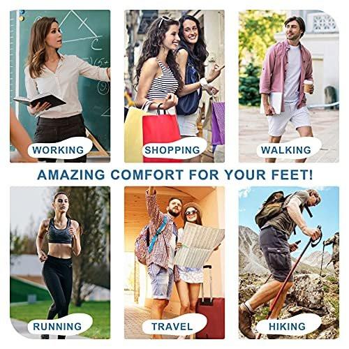 2 Pair - Shoe Inserts for Men's Memory Foam Insoles, Replacement Insoles for Work Boots Running Shoes, Cushion Shock Absorbing for Foot Pain Relief, Comfort Breathable Inner Soles 47EU, US14 - görsel 1