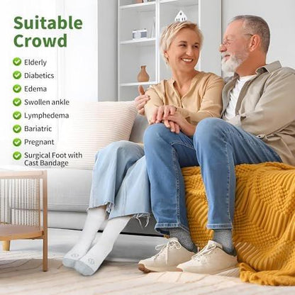 NOLUNT Diabetic Socks for Men, 6 Pairs Bamboo Viscose No Binding Crew Diabetic Socks 9-12 10-13 13-15 (White+Black+Dark Grey+Deep Grey+Sandy Color+Deep Blue - Large)