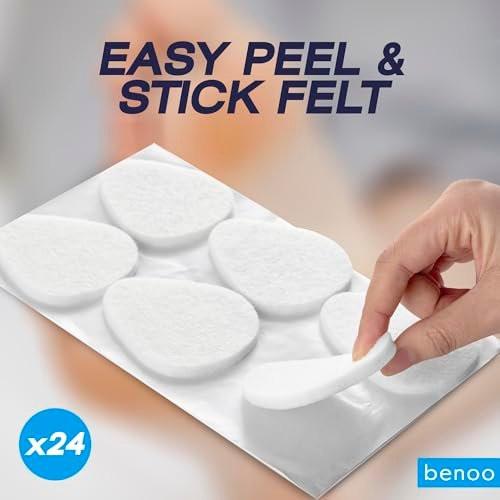 Metatarsal Pads for Women & Men (24 Pack) Ball of Foot Cushions for Pain Relief, Felt Metatarsal Foot Pads for All Shoe Type, Mortons Neuroma, One Size Fits All, High Heel Insert Cushions (1/4” Thick) - görsel 6