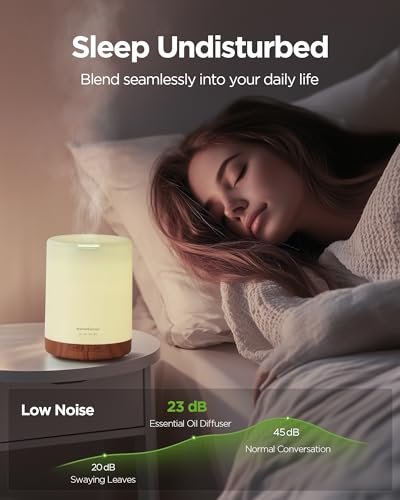 InnoGear Aromatherapy Diffuser & 8 Essential – Whisper-Quiet Operation: Enjoy a peaceful environment with noise – Image 6