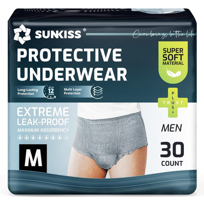 SUNKISS Super Soft Incontinence Underwear – Super Soft Material: Made from high-quality pulp, these underwear are – Image 1