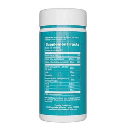 UpNourish AREDS 2 Eye Vitamins for Seniors - Lutein Eye Health Supplement for Adults - Computer Eye Strain Relief, Ocular Health and Dry Eye Support - Vision & Eye Supplements for Women and Men