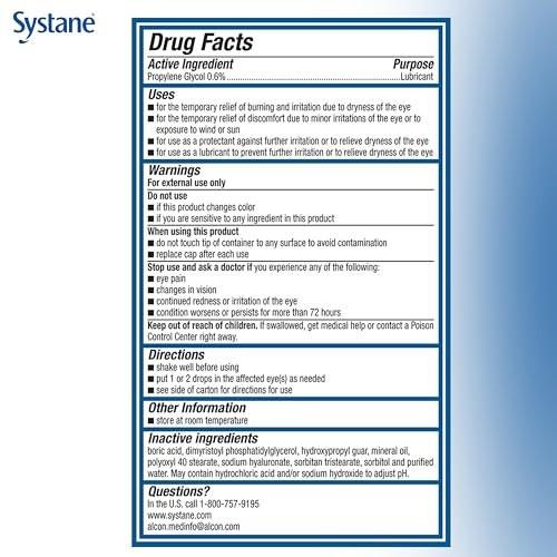 Systane PRO PF Lubricating Eye Drops for Dry Eyes, 10 mL, Preservative Free with Hyaluronate, Triple-Action Formula to Hydrate, Restore & Protect, Multi-Dose Bottle - görsel 6