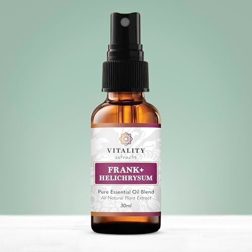 Vitality Extracts Frank+ Helichrysum Essential Oil Blend - 30ml Spray Bottle, Frankincense Boswellia Serrata, Aromatherapy, Soft Skin, Relief from Daily Aches & Soreness, Natural - görsel 3