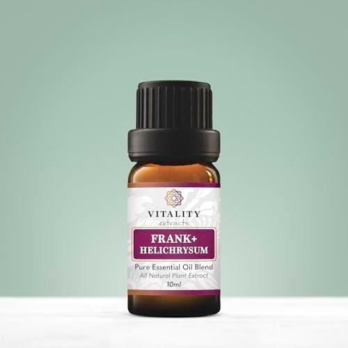 Vitality Extracts Frank+ Helichrysum Essential Oil Blend - 10ml, Frankincense Boswellia Serrata, Aromatherapy, Soft Skin, Relief from Daily Aches & Soreness, Natural - görsel 3