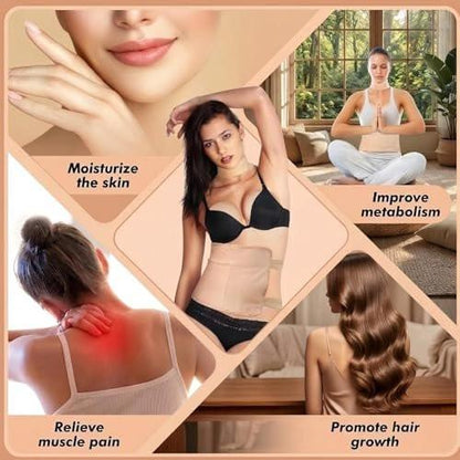 Castor Oil Pack Wrap Boost Wellness Overall, Reusable Organic Castor Oil Packs with Soft Cotton Lining for Stomach Neck Breast Easy to Use