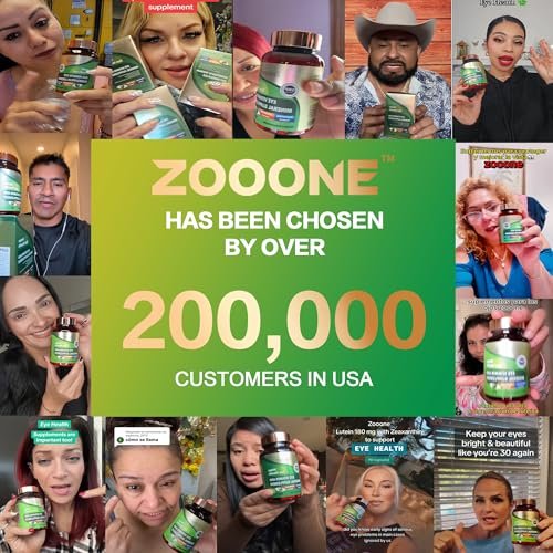 zooone- 60pcs Lutein Eye Vitamins Supplement Nutritional Supplement for Macular Health & Dry Eye Support, Contains Lutein, Zinc, Vitamins C/E & Zeaxanthin - görsel 8