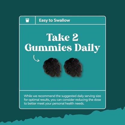 Chlorophyll Gummies for Cleanse & Detox Support - Potent Internal Deodorizer Chlorophyll Supplements for Body Odor Healthy Skin Immunity & Digestive Support - Vegan Non-GMO & Gluten Free - 60 Count