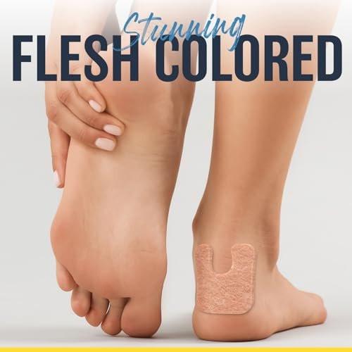 Mars Wellness U-Shaped Callus Pads for Feet, 1/4" Thick, Flesh Colored, Pack of 30 with Adhesive Backing - Callus Remover for Feet, Callus Cushions - görsel 6