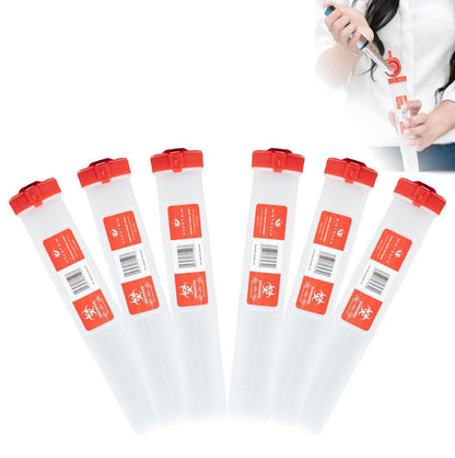 Travel-Sharps - Single Use Travel Sharps Container for AutoPens Needles Syringes - Portable Small Sharp Containers with Locking Lid, Puncture Resistant Transportable Needle Disposal Containers 6 Pack