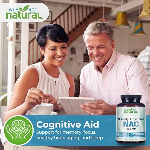 NAC Supplement 600 mg, N-Acetyl Cysteine Capsules, Pure N-Acetylcysteine, No Filler - görsel 4