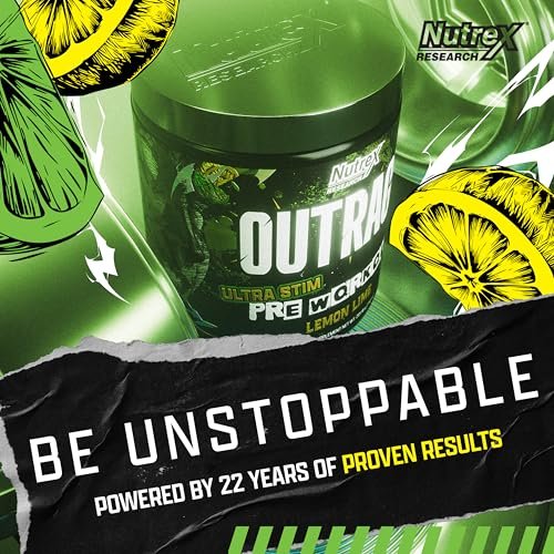 Outrage Ultra HIGH STIM Pre-Workout Powder for Men | 400mg Caffeine, L-Citrulline, Beta-Alanine, Creatine | Extreme Energy, Focus, Strength & Endurance (30 Servings, Lemon Lime) - görsel 13