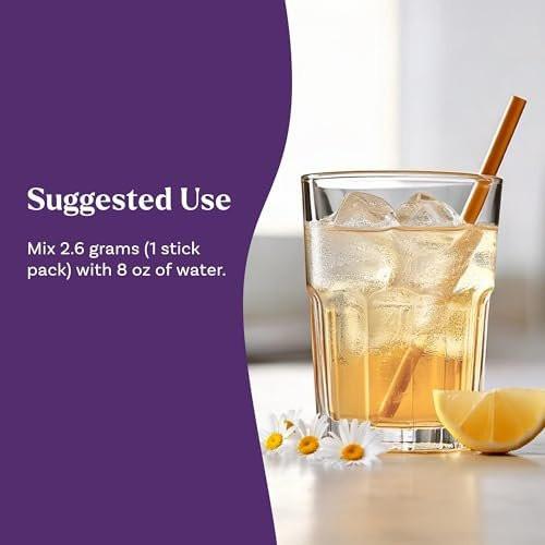 Natrol Sleep + Restore Calming Drink Mix with Magnesium Glycinate, Magnesium Sleep Aid, Melatonin-Free, Lemon Chamomile, 10 Stick Packs - görsel 11