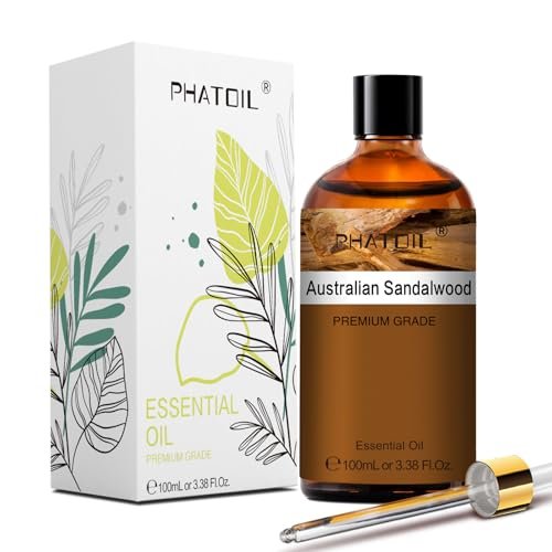PHATOIL Pure Essential Oil, Pure Oil for Hair Care, Nail Care, Skin Care, Aromatherapy, DIY Candle Soap Making 3.38Fl Oz ( Australian Sandalwood ) - görsel 10