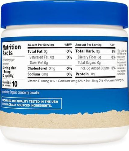 Nutricost Organic Cranberry Powder, 8 oz, 5G per Serving - Non-GMO, Gluten-Free