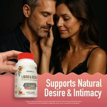 Enyvia Libido Support for Women Fast Acting - Hormone Balance with Hornygoatweed, Tribulus Terrestris and Maca Root, 60ct, 30-Day Supply USA Tested