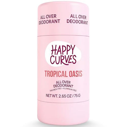 HAPPY CURVES Feminine Wash - pH Balanced Cleanser with Aloe & Vitamin E - Sulfate-Free, Paraben-Free Intimate Care for Women - Odor Control, Gentle Daily Vaginal & Sensitive Skin (Tahitian Vanilla)