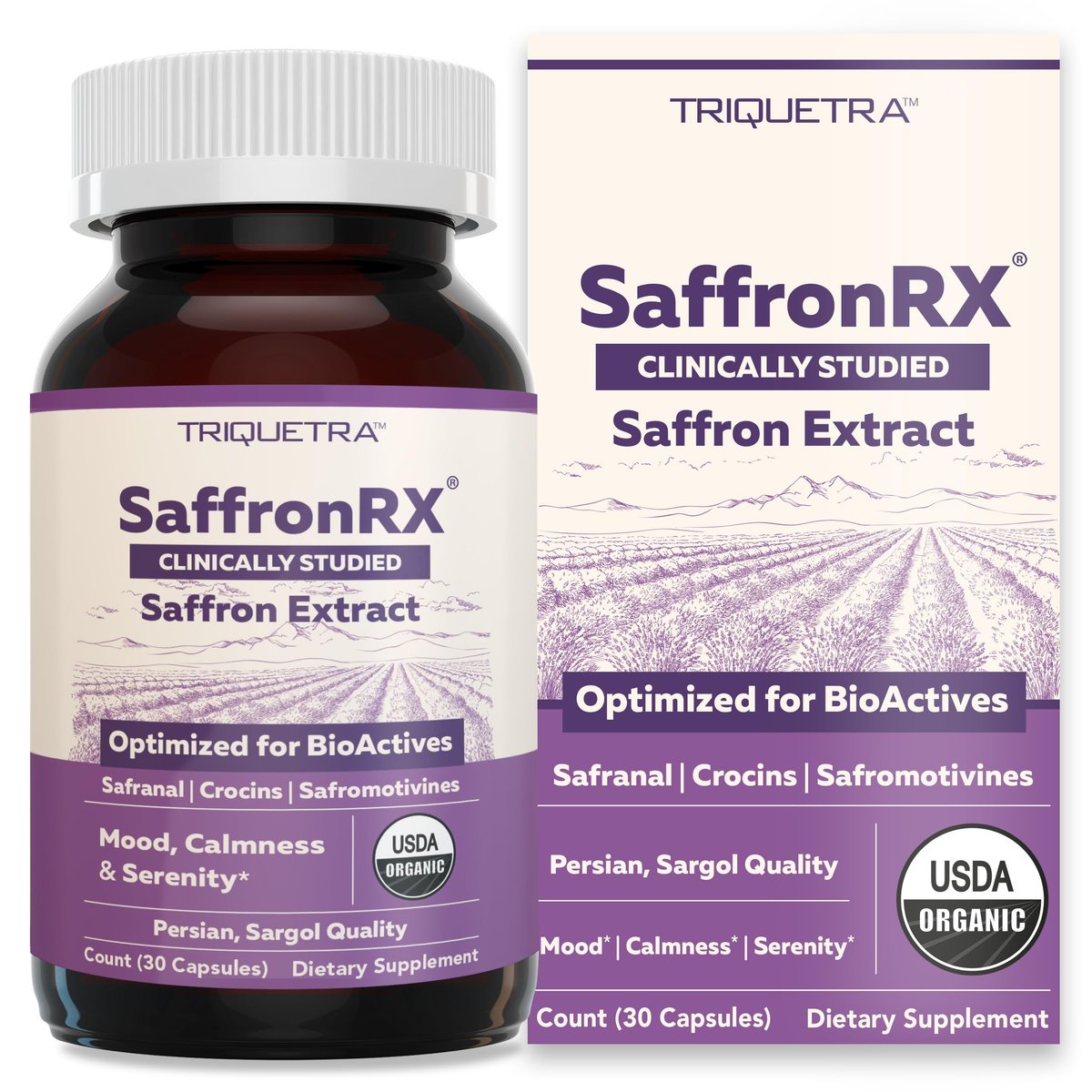 Organic Saffron Extract: Optimized Extract with Safromotivines, Safranal, and Crocins – Clinically Studied | Premium Persian Sargol Quality | Supports Mood, Calmness, and Relaxation – 30 Servings - görsel 13