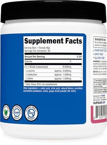 Nutricost BCAA Powder 2:1:1 (Pomegranate – Easy to Mix: Fine powder dissolves quickly in water or your preferred – Image 4