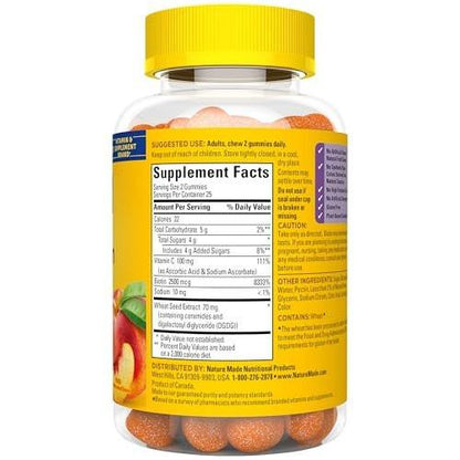 Nature Made Skin Hydration Gummies Plus Plant-Sourced Ceramides, Support Healthy Skin As You Age, with Biotin & Vitamin C, 50 Gummies, 25 Day Supply