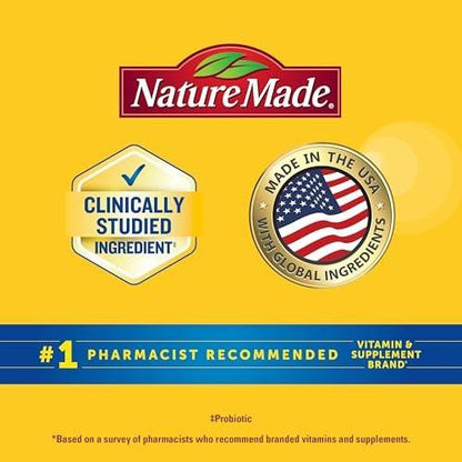 Nature Made Probiotic + Prebiotic Fiber Gummies for Daily Gut Health, Fiber Supplement with Probiotics for Digestive Health Support, 50 Gummies, 25 Day Supply