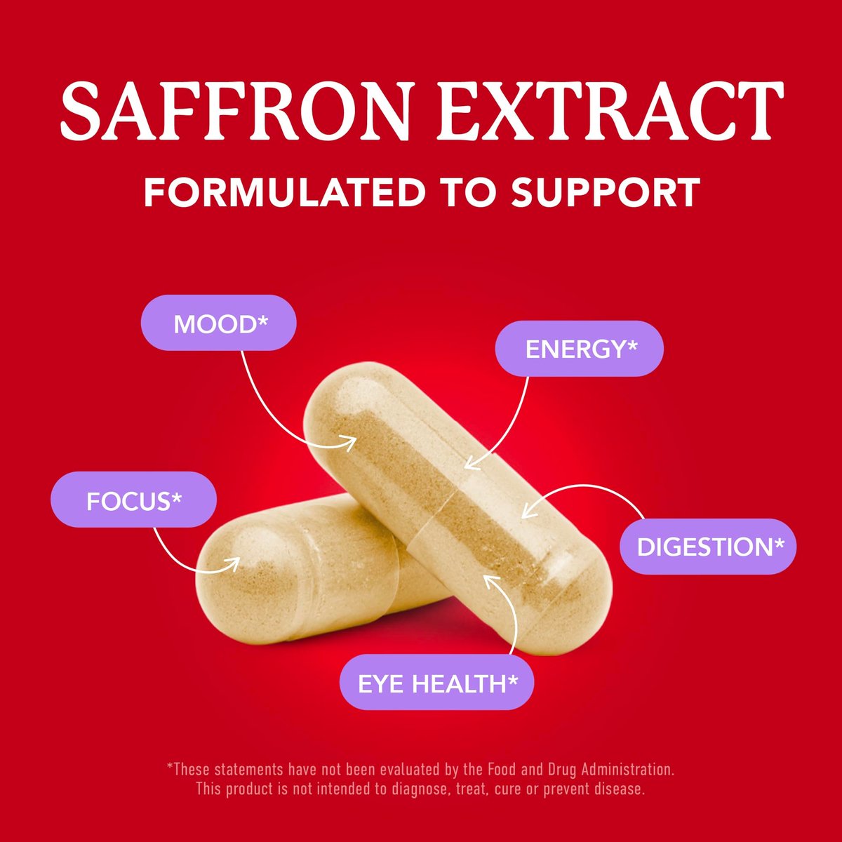 Saffron Supplements 88.5mg | 3-Month Supply | Pure Saffron Extract Capsules for Mood, Focus, Eye Health & Energy Balance Support | Crocus Sativus Extract | Gluten-Free & Non-GMO | 90 Capsules - görsel 3