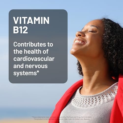NatureWise Vitamin B12 3000 mcg - Extra Strength - Supplement for Supporting Energy Levels, Mental Clarity, Nervous System Health - Easy-to-Swallow, Soy and Gluten-Free, Non-GMO - 60 Softgels - görsel 16