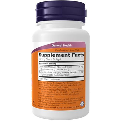 Now Supplements, Lutein & Zeaxanthin with 25 – Antioxidant Support: Lutein and zeaxanthin neutralize free – Image 2