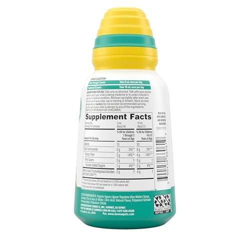 Zarbee’s Children’s Digestive Care Support* Prebiotic Fiber Syrup, Grape Flavor with Other Natural Flavors, Liquid Fiber for Kids, Daily Digestive Support, Gluten Free, Agave, 8 fl oz - görsel 17