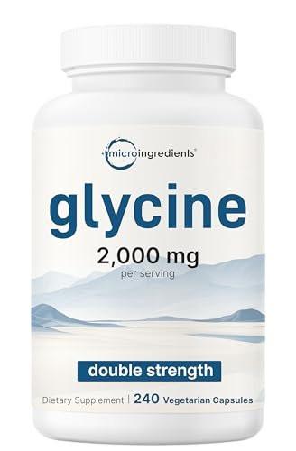 Glycine 2,000mg Per Serving, 240 Veggie Capsules | Free Form | Double Strength Amino Acids | Restful Sleep and Neurotransmitter Support Supplements | Non-GMO, Gluten Free - görsel 14