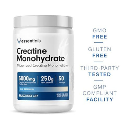 Bucked Up Blue Raspberry Creatine for Women – Made in the USA: Manufactured in a GMP-certified facility with – Image 5